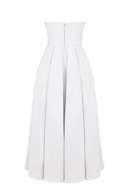 Vestido Bustier Midi Modern Celeste - GOLDEN ERA