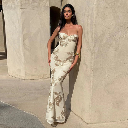 Vestido Longo Decote nas Costas Modern Dara