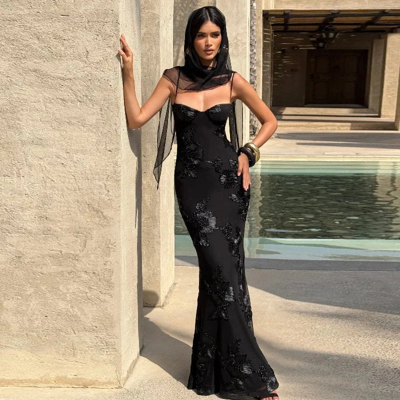 Vestido Longo Decote nas Costas Modern Dara