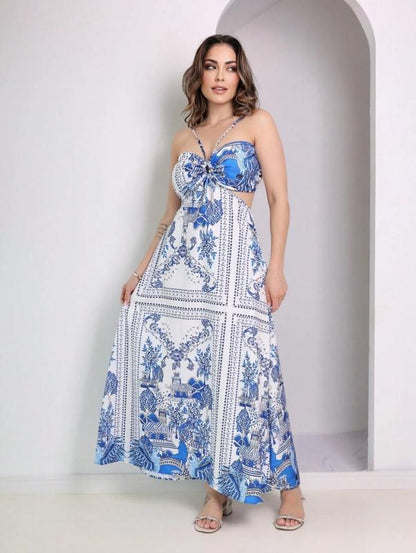 Vestido Bella Capri – frescor e elegância em cada detalhe