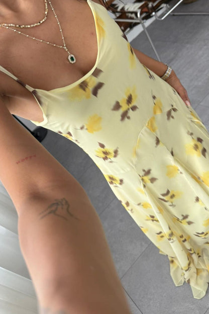 Vestido Longo Floral Delicado Modern Lauren