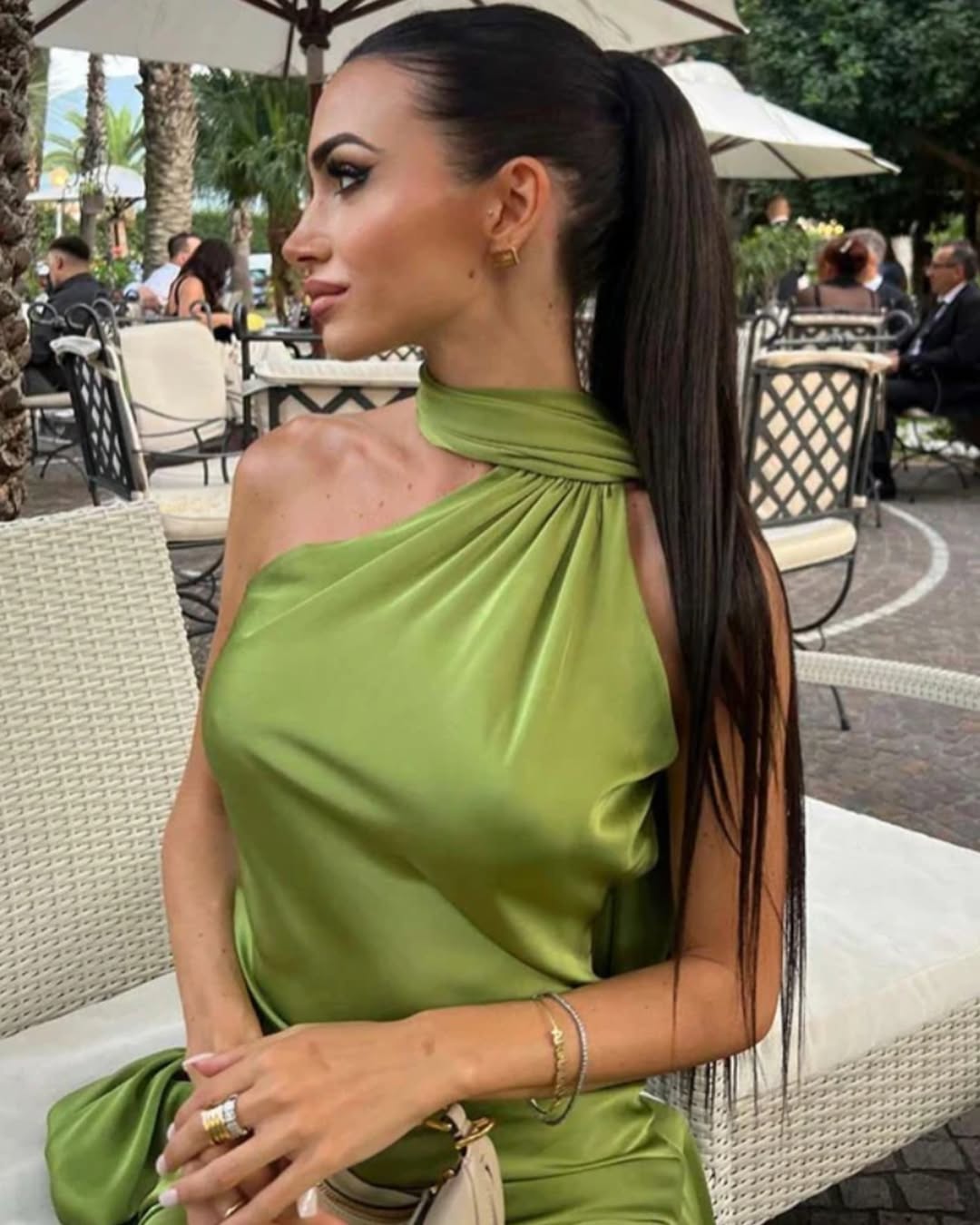 Vestido Longo Decote nas Costas Modern Dominique