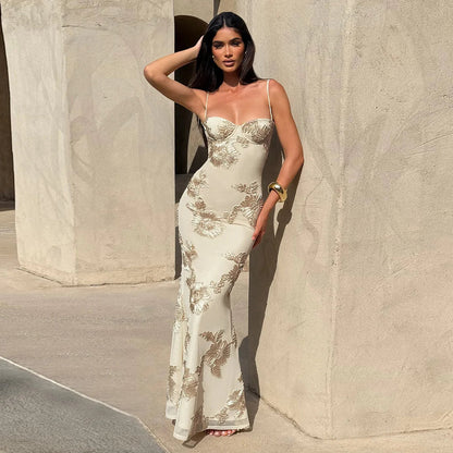 Vestido Longo Decote nas Costas Modern Dara