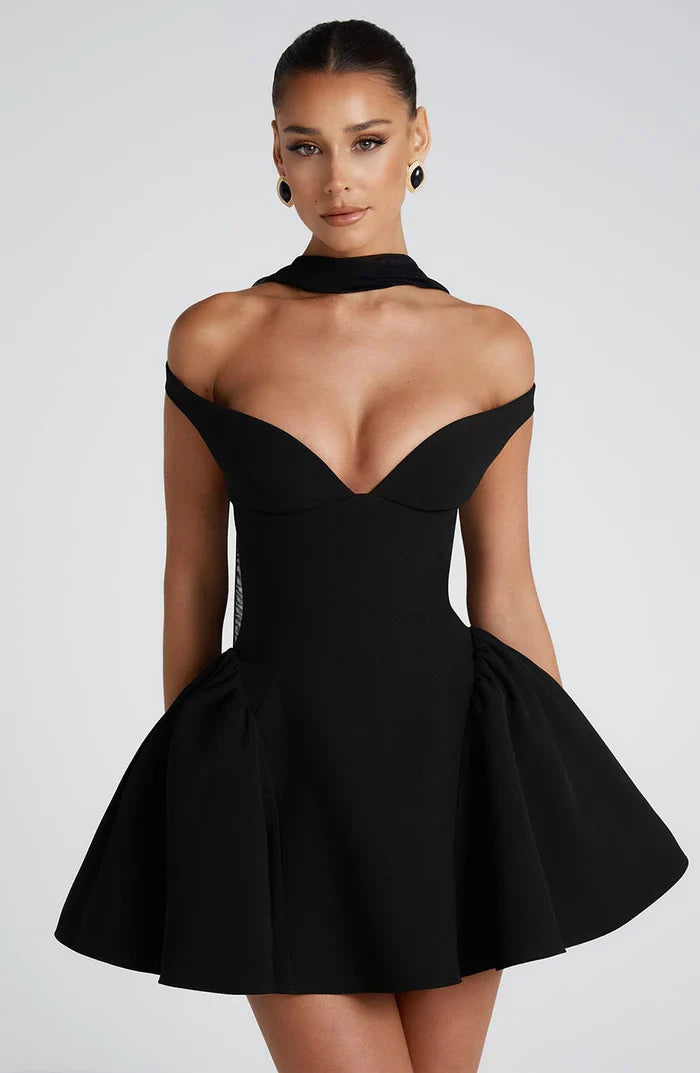 MARLA MINI DRESS - BLACK