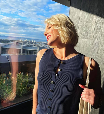 Vestido Midi Tricô Modal Alta Elasticidade Modern Jayne