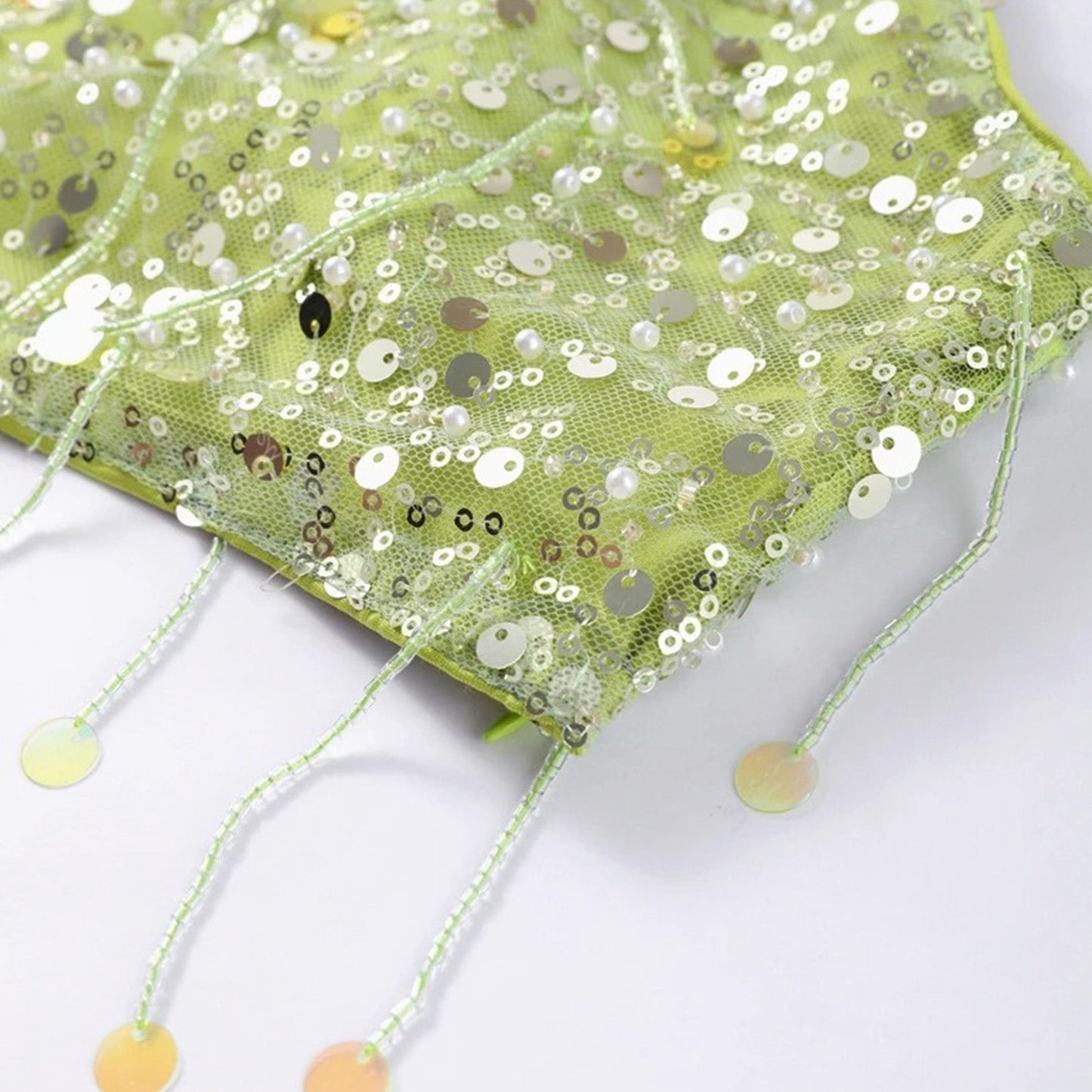 Cropped e Saia Paetê Modern Soleil