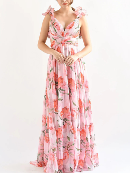 Vestido Longo Floral Modern Lumara
