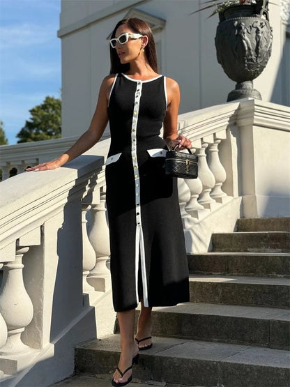 Vestido Midi Tricô Modal Alta Elasticidade Modern Jayne