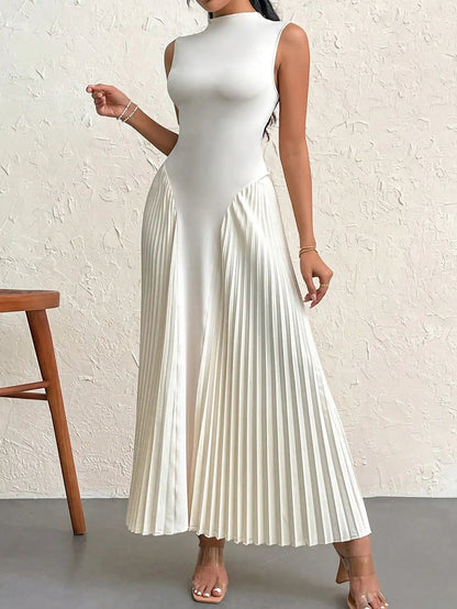 Vestido Midi Regata Plissado Modern Auren