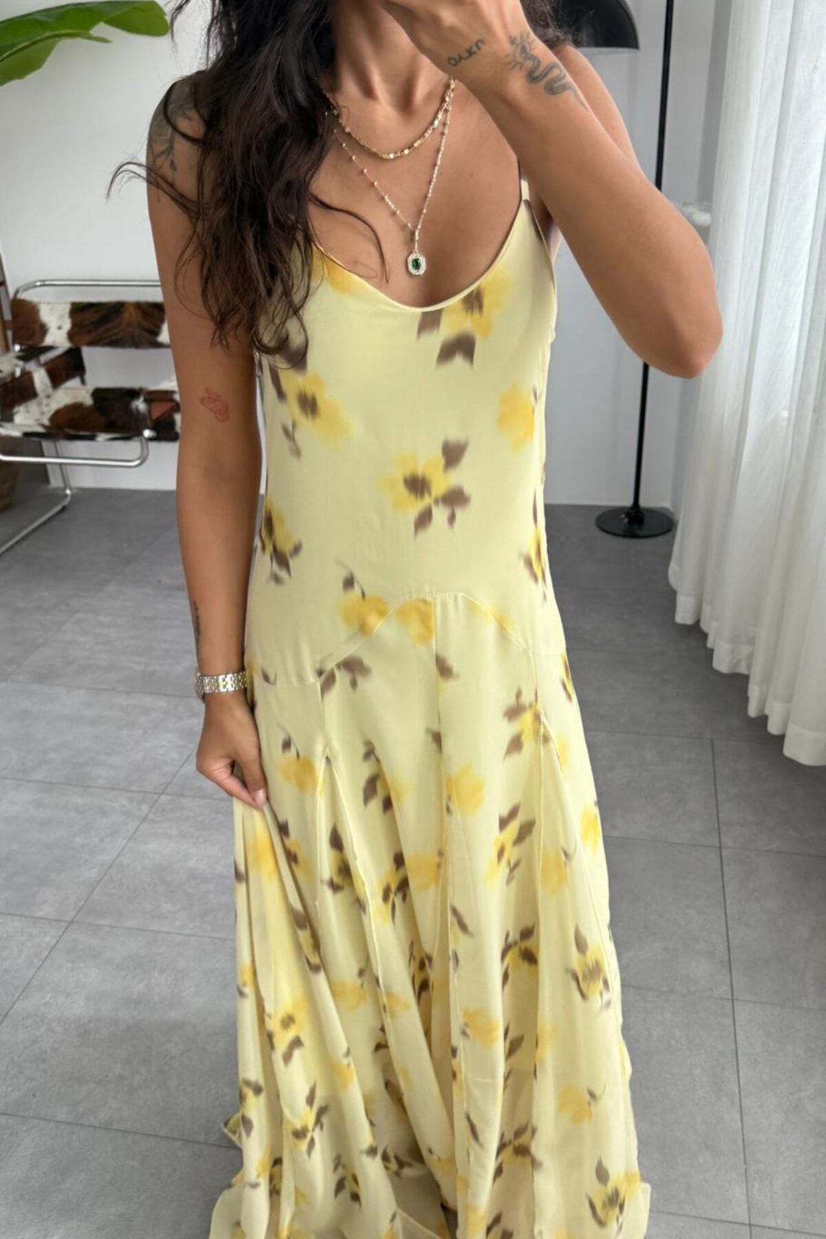 Vestido Longo Floral Delicado Modern Lauren
