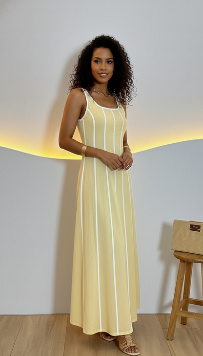 Vestido Aurora Lines – leveza e elegância em movimento