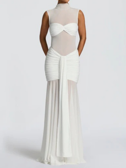 Vestido Longo com Tule Modern Ravih