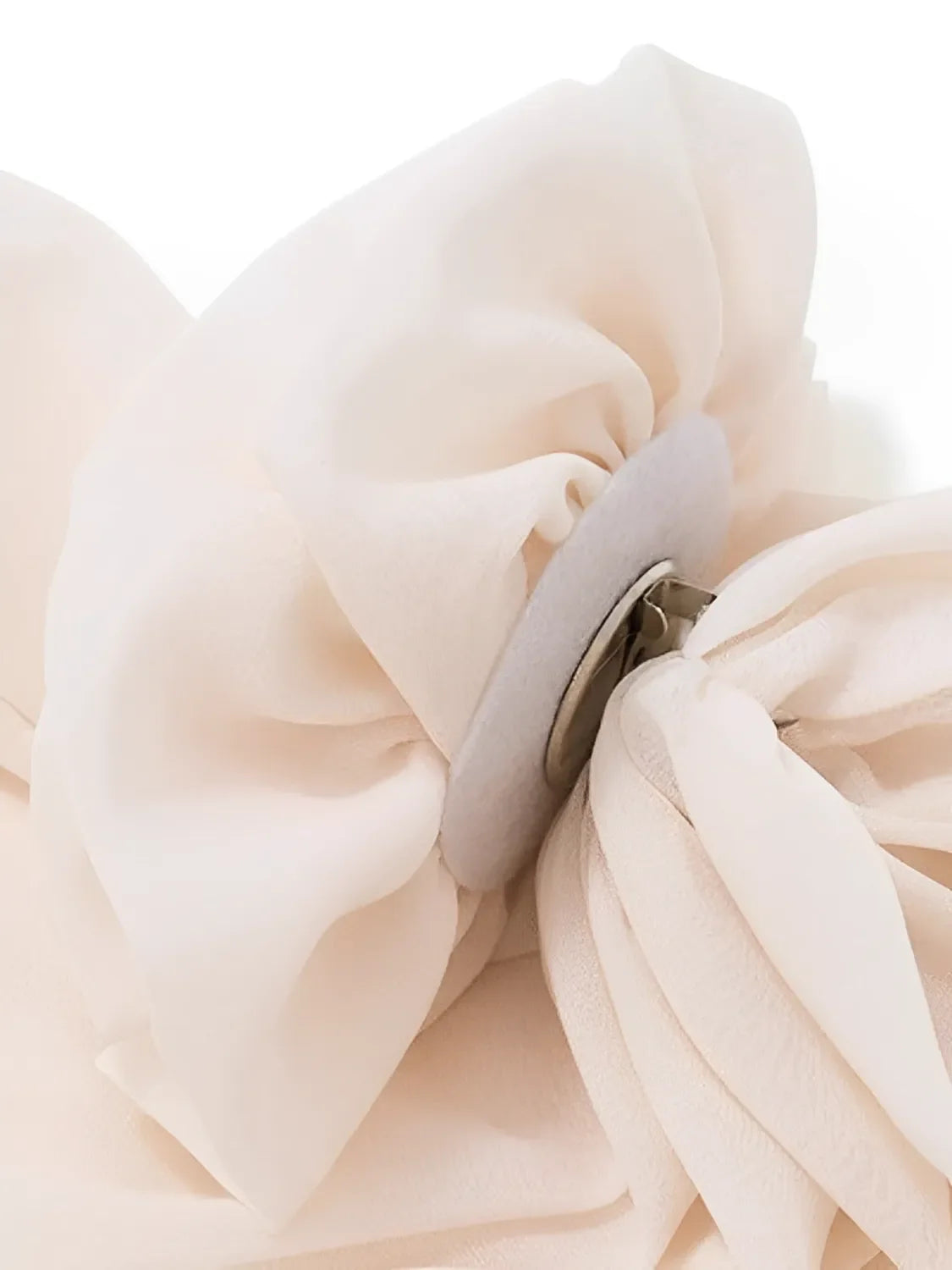 Blusa Feminina Manga Longa com Flor em Chiffon Modern Ella