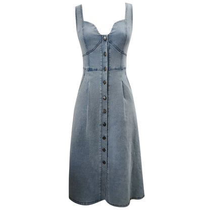 Vestido Midi Jeans Modern Gaya