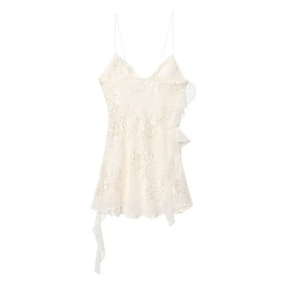 Vestido Curto de Paetê Tendência Modern Layse