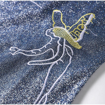 Vestido Curto Paetê Modern Pérola