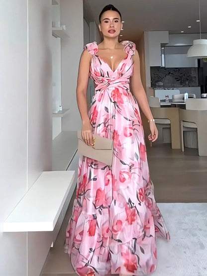 Vestido Longo Floral Modern Lumara