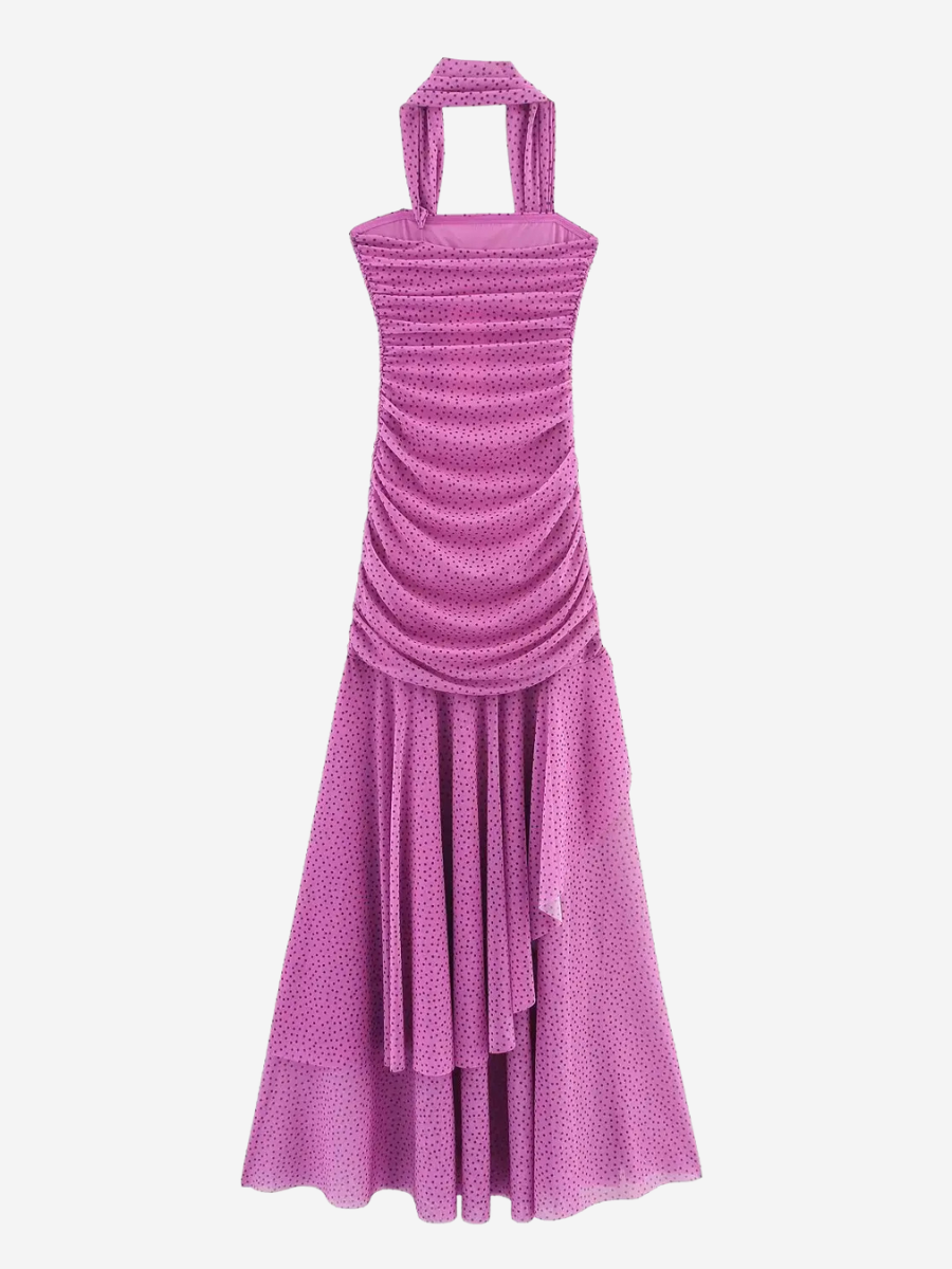 Vestido Longo sem Mangas com Babados Modern Millie